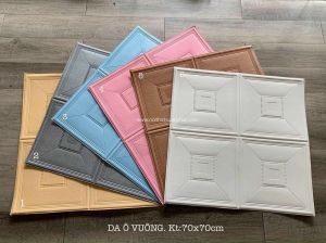 xốp dán tường giả da