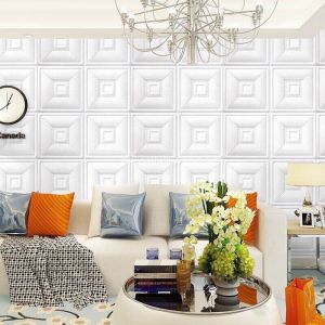 xốp dán tường giả da