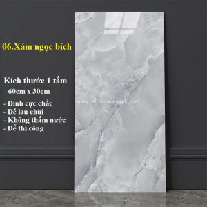 xốp dán tường  pvc sẵn keo kích thước 60x30cm