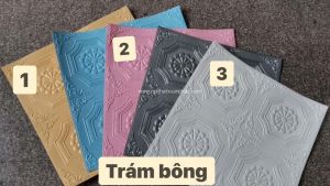 Xốp 3d Vân hoa trám bông